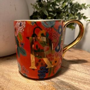Anthropologie x Rifle Paper Co. ‘R’ Mug